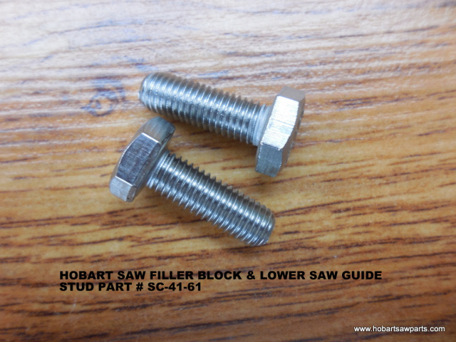 2 Lower Guide & Filler Block Studs/Screws for Hobart 5514 & 5614 Saws. Replaces SC-41-61